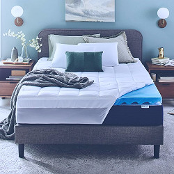 Amazon.com: Sleep Innovations Dual Layer 4 Inch Memory Foam Mattress  Topper, King Size, Ultra Soft Support, 3 Inch Cooling Gel Memory Foam Plus  1 Inch Fluffy Pillow Top Cover : Home & Kitchen